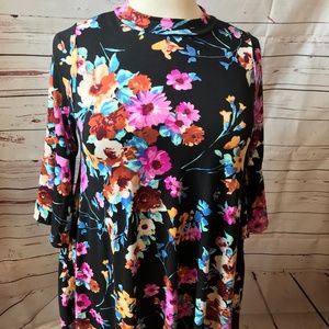 Paisley Raye Dress with flared sleeves
